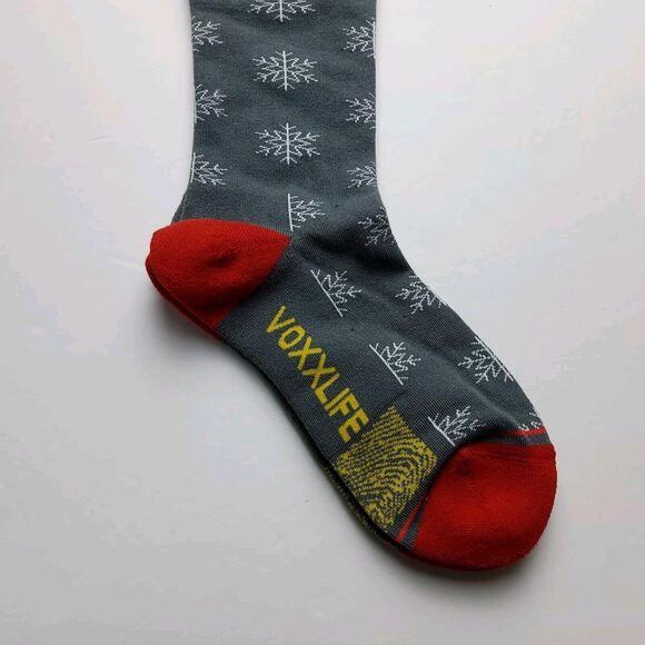 Voxx Life Stasis Neuro Socks Wellness Crew Snow Holiday Sz M (Wo 7.5-11, M 6-9) - Picture 2 of 4